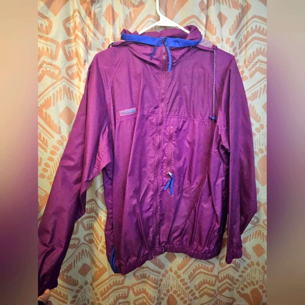 1990s Large Purple Columbia Windbreaker